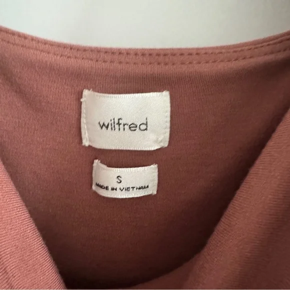 Aritzia Wilfred Saturn Mini Wrap Dress small - Picture 2 of 9